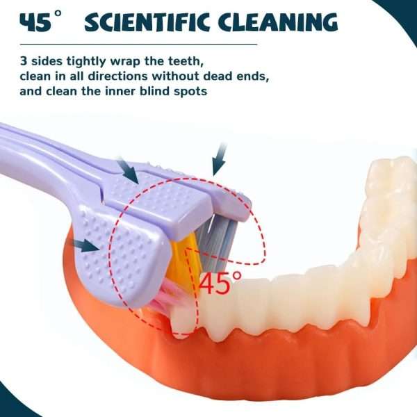 3-sided Triple Angle Tooth hugger Training Toothbrush 3-sided Triple Angle Tooth hugger Training Toothbrush